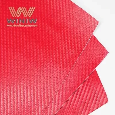 Carbon Fiber Faux Leather Fashion Fabric Material For Ice Hockey Gloves