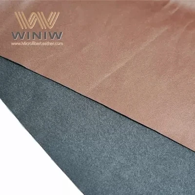0,6 mm mikrokiust faux nahast vegan kanga kangast PU rõivaste jaoks